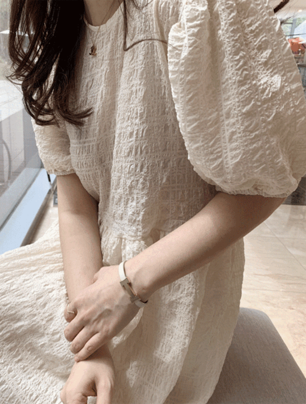 Aré Yoru One-Piece Dress (Cream Ivory